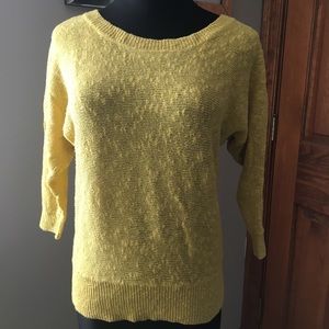 Lightweight yellow sweater